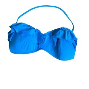 La Blanca Vibrant Blue Bikini Top Sz 12